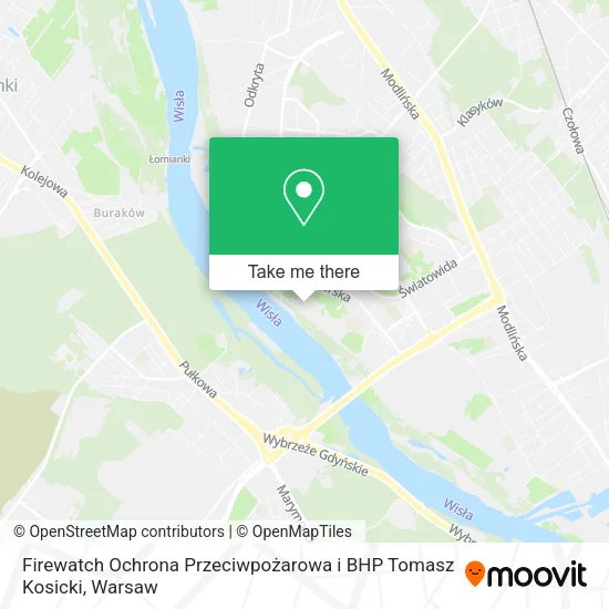 Firewatch Ochrona Przeciwpożarowa i BHP Tomasz Kosicki map