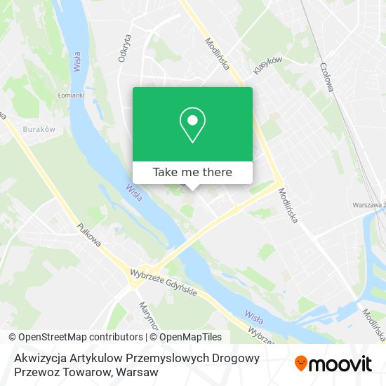 Akwizycja Artykulow Przemyslowych Drogowy Przewoz Towarow map