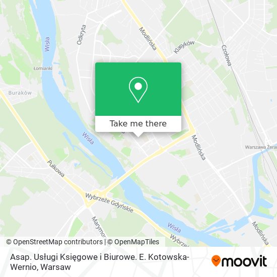 Asap. Usługi Księgowe i Biurowe. E. Kotowska-Wernio map