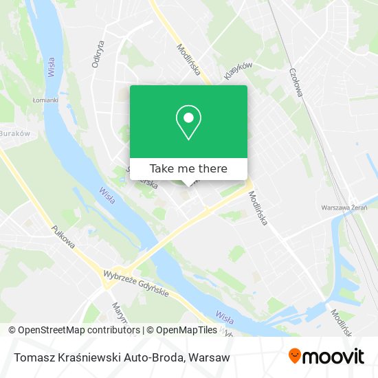 Tomasz Kraśniewski Auto-Broda map