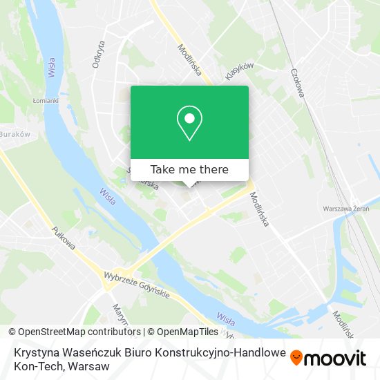 Krystyna Waseńczuk Biuro Konstrukcyjno-Handlowe Kon-Tech map