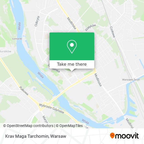 Krav Maga Tarchomin map