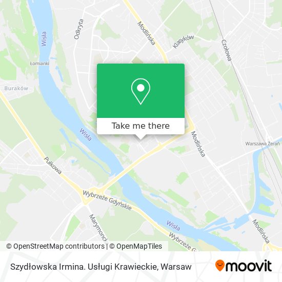 Szydłowska Irmina. Usługi Krawieckie map