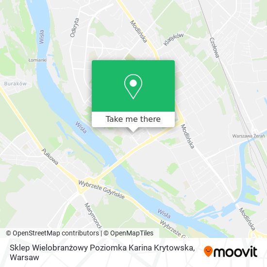 Sklep Wielobranżowy Poziomka Karina Krytowska map