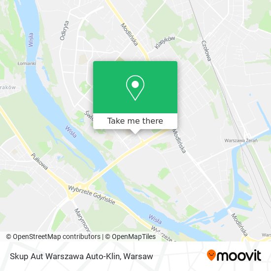 Карта Skup Aut Warszawa Auto-Klin