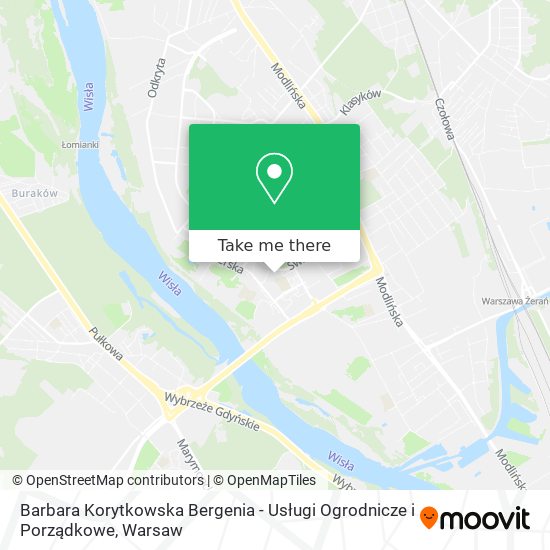 Barbara Korytkowska Bergenia - Usługi Ogrodnicze i Porządkowe map