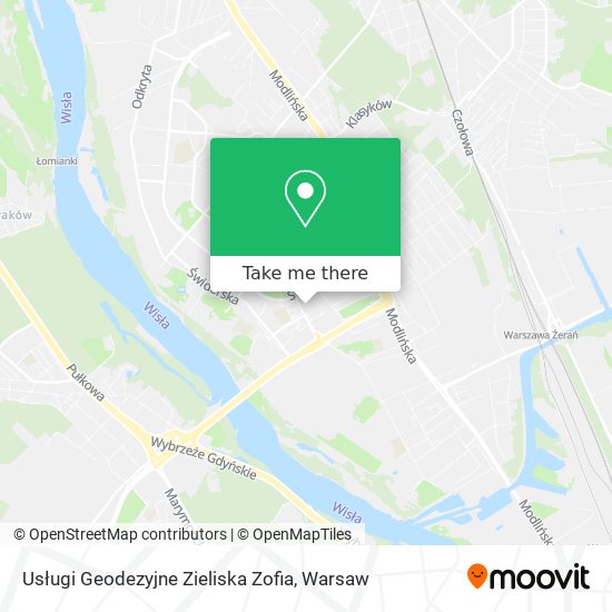 Usługi Geodezyjne Zieliska Zofia map