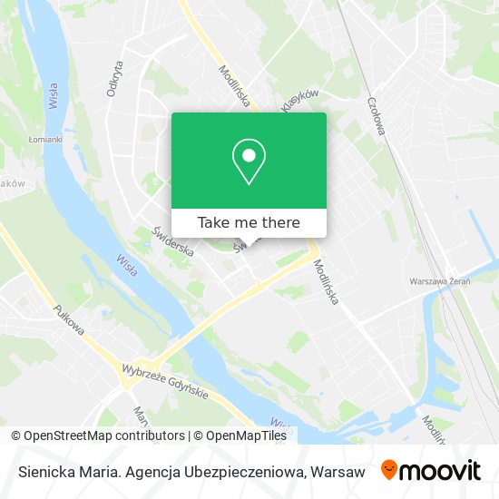 Sienicka Maria. Agencja Ubezpieczeniowa map