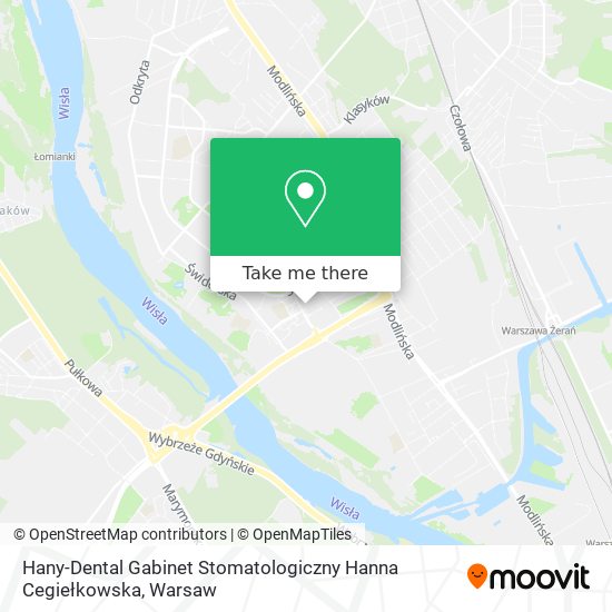 Hany-Dental Gabinet Stomatologiczny Hanna Cegiełkowska map