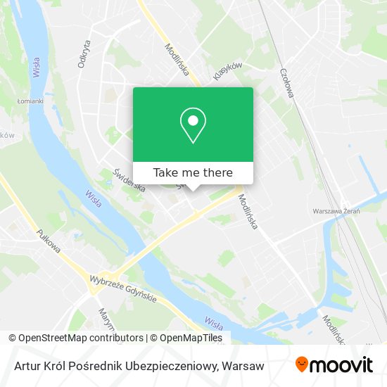 Artur Król Pośrednik Ubezpieczeniowy map