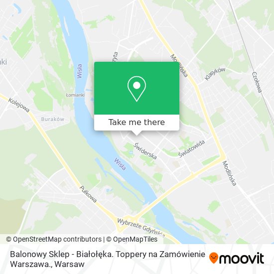 Balonowy Sklep - Białołęka. Toppery na Zamówienie Warszawa. map