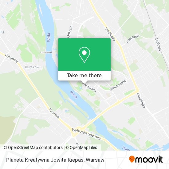 Planeta Kreatywna Jowita Kiepas map