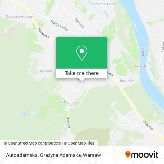 Карта Autoadamska. Grażyna Adamska