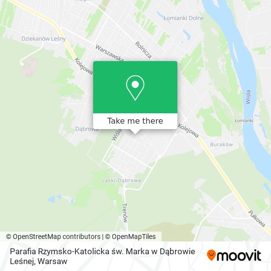 Parafia Rzymsko-Katolicka św. Marka w Dąbrowie Leśnej map