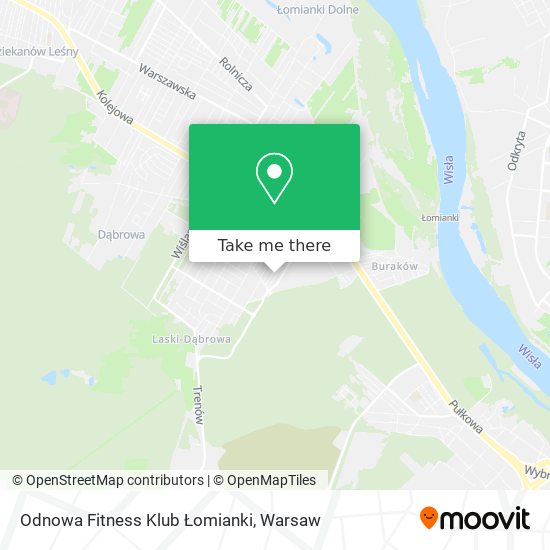 Карта Odnowa Fitness Klub Łomianki