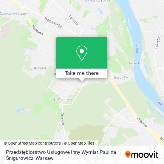 Przedsiębiorstwo Usługowe Inny Wymiar Paulina Śnigurowicz map