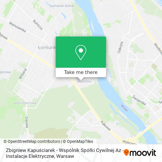 Zbigniew Kapuściarek - Wspólnik Spółki Cywilnej Az - Instalacje Elektryczne map