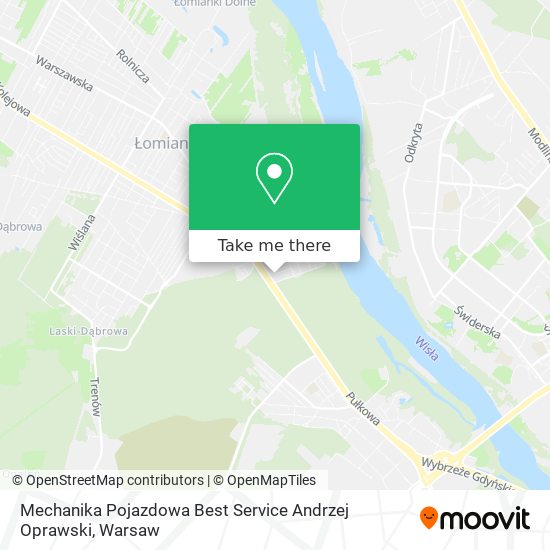 Mechanika Pojazdowa Best Service Andrzej Oprawski map