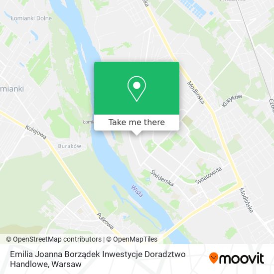 Emilia Joanna Borządek Inwestycje Doradztwo Handlowe map