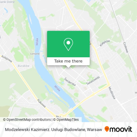 Карта Modzelewski Kazimierz. Usługi Budowlane