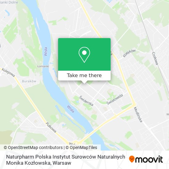 Naturpharm Polska Instytut Surowców Naturalnych Monika Kozłowska map