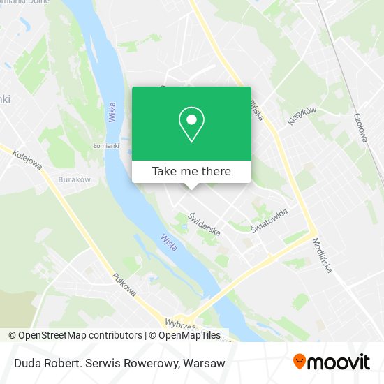 Duda Robert. Serwis Rowerowy map