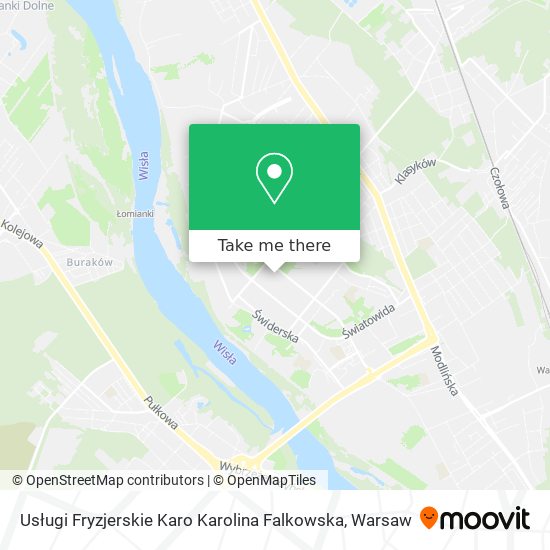 Usługi Fryzjerskie Karo Karolina Falkowska map