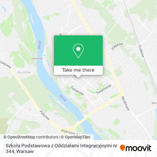 Карта Szkoła Podstawowa z Oddziałami Integracyjnymi nr 344