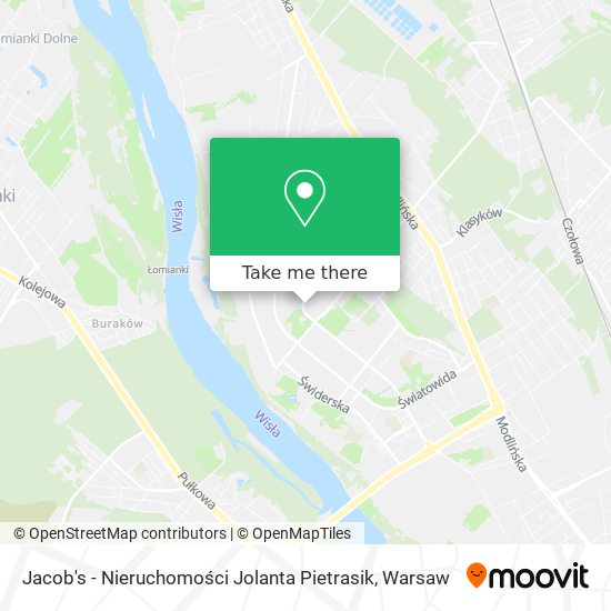 Jacob's - Nieruchomości Jolanta Pietrasik map