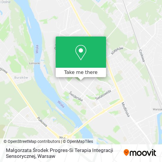 Małgorzata Środek Progres-Si Terapia Integracji Sensorycznej map