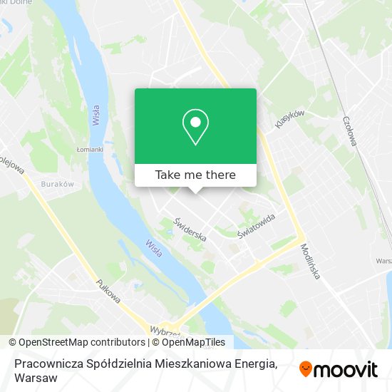 Pracownicza Spółdzielnia Mieszkaniowa Energia map