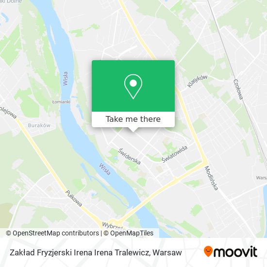 Zakład Fryzjerski Irena Irena Tralewicz map