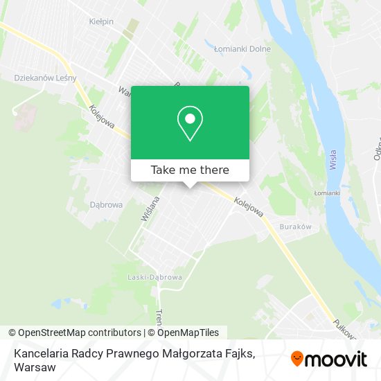 Kancelaria Radcy Prawnego Małgorzata Fajks map