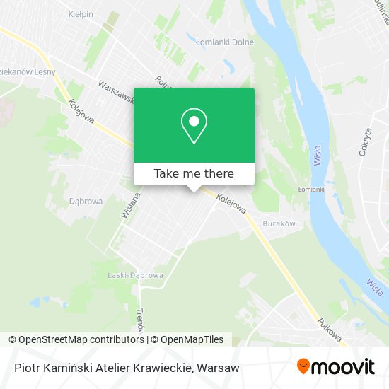 Piotr Kamiński Atelier Krawieckie map