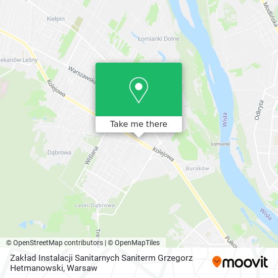 Zakład Instalacji Sanitarnych Saniterm Grzegorz Hetmanowski map