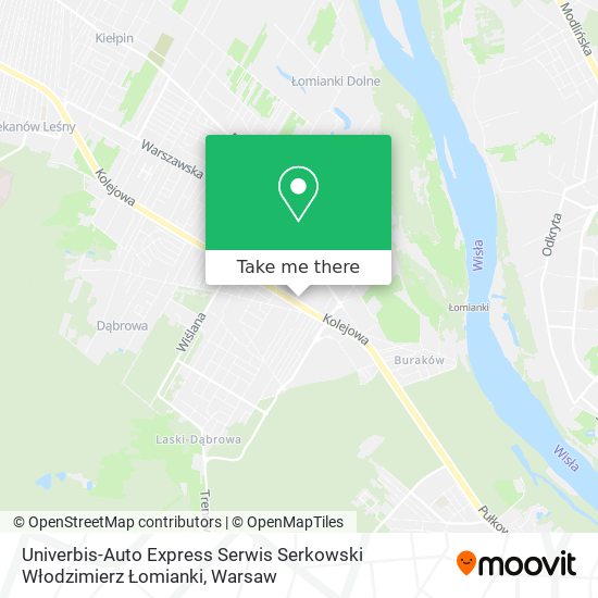 Univerbis-Auto Express Serwis Serkowski Włodzimierz Łomianki map