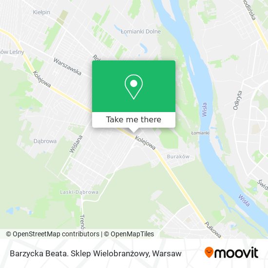 Barzycka Beata. Sklep Wielobranżowy map