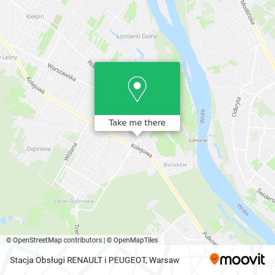 Stacja Obsługi RENAULT i PEUGEOT map