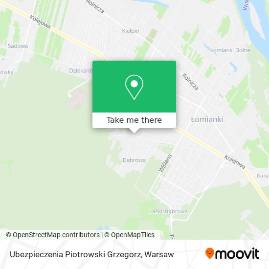 Ubezpieczenia Piotrowski Grzegorz map