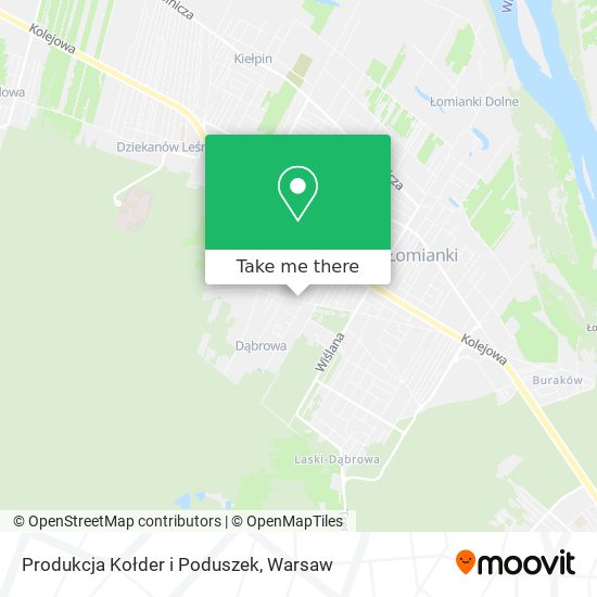 Produkcja Kołder i Poduszek map