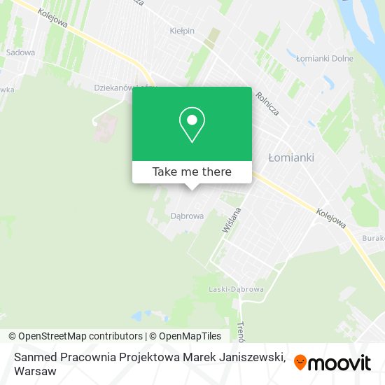 Sanmed Pracownia Projektowa Marek Janiszewski map