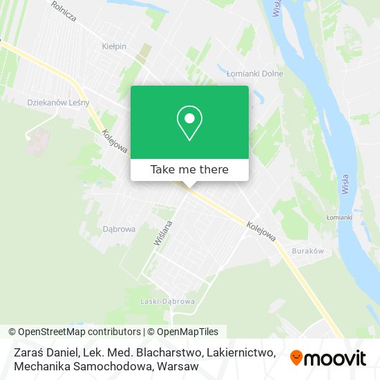 Zaraś Daniel, Lek. Med. Blacharstwo, Lakiernictwo, Mechanika Samochodowa map