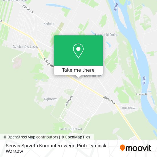 Serwis Sprzetu Komputerowego Piotr Tyminski map