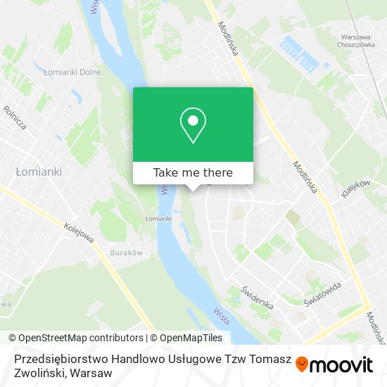 Przedsiębiorstwo Handlowo Usługowe Tzw Tomasz Zwoliński map