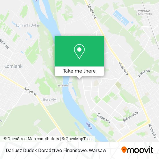 Dariusz Dudek Doradztwo Finansowe map