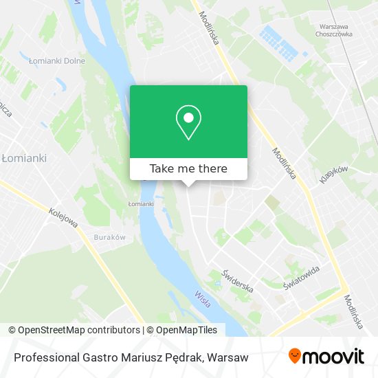 Professional Gastro Mariusz Pędrak map