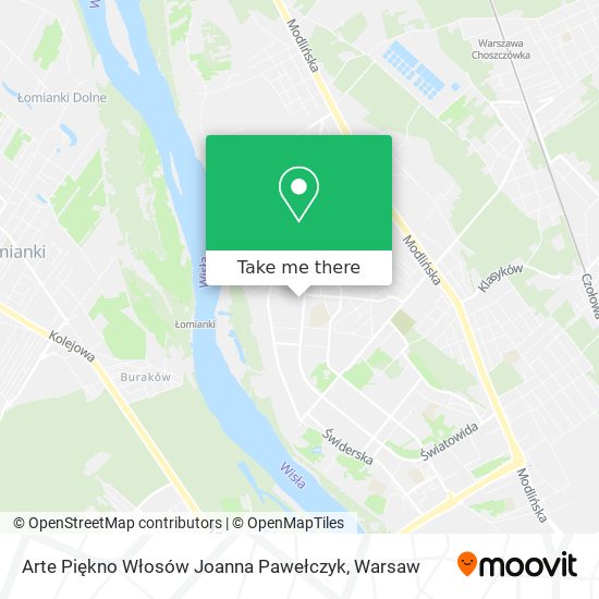 Arte Piękno Włosów Joanna Pawełczyk map