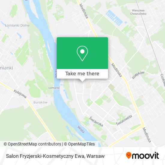 Карта Salon Fryzjerski-Kosmetyczny Ewa