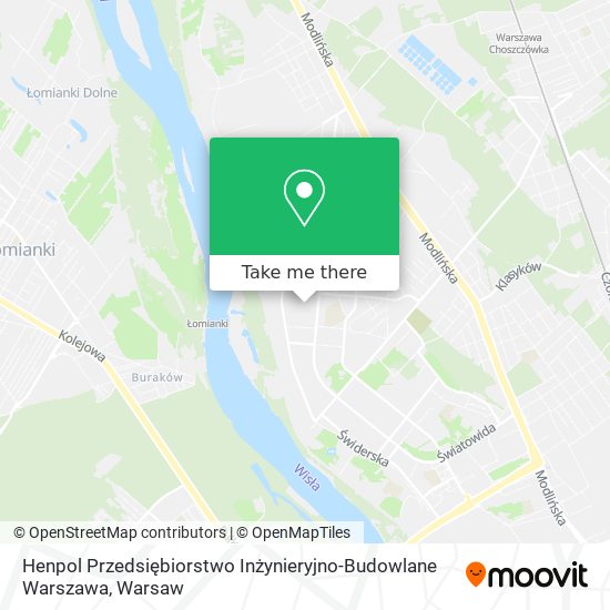 Henpol Przedsiębiorstwo Inżynieryjno-Budowlane Warszawa map