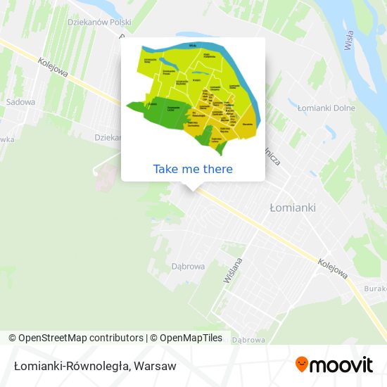 Łomianki-Równoległa map